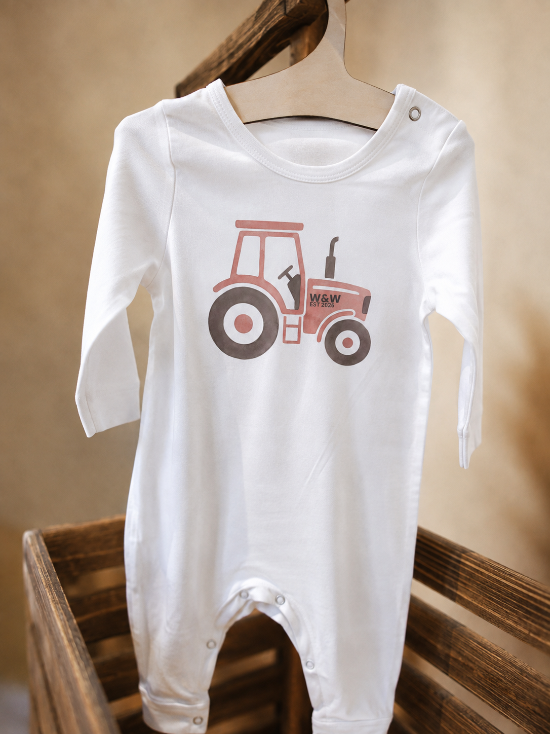 Tractor Sleepsuit | Organic Cotton