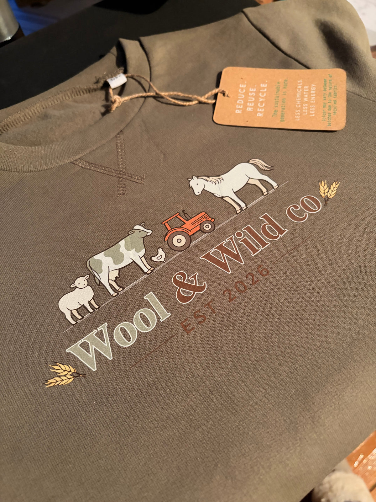 Littlest Farmers Sweatshirt RED Tractor | Children’s Country Clothing | Farming