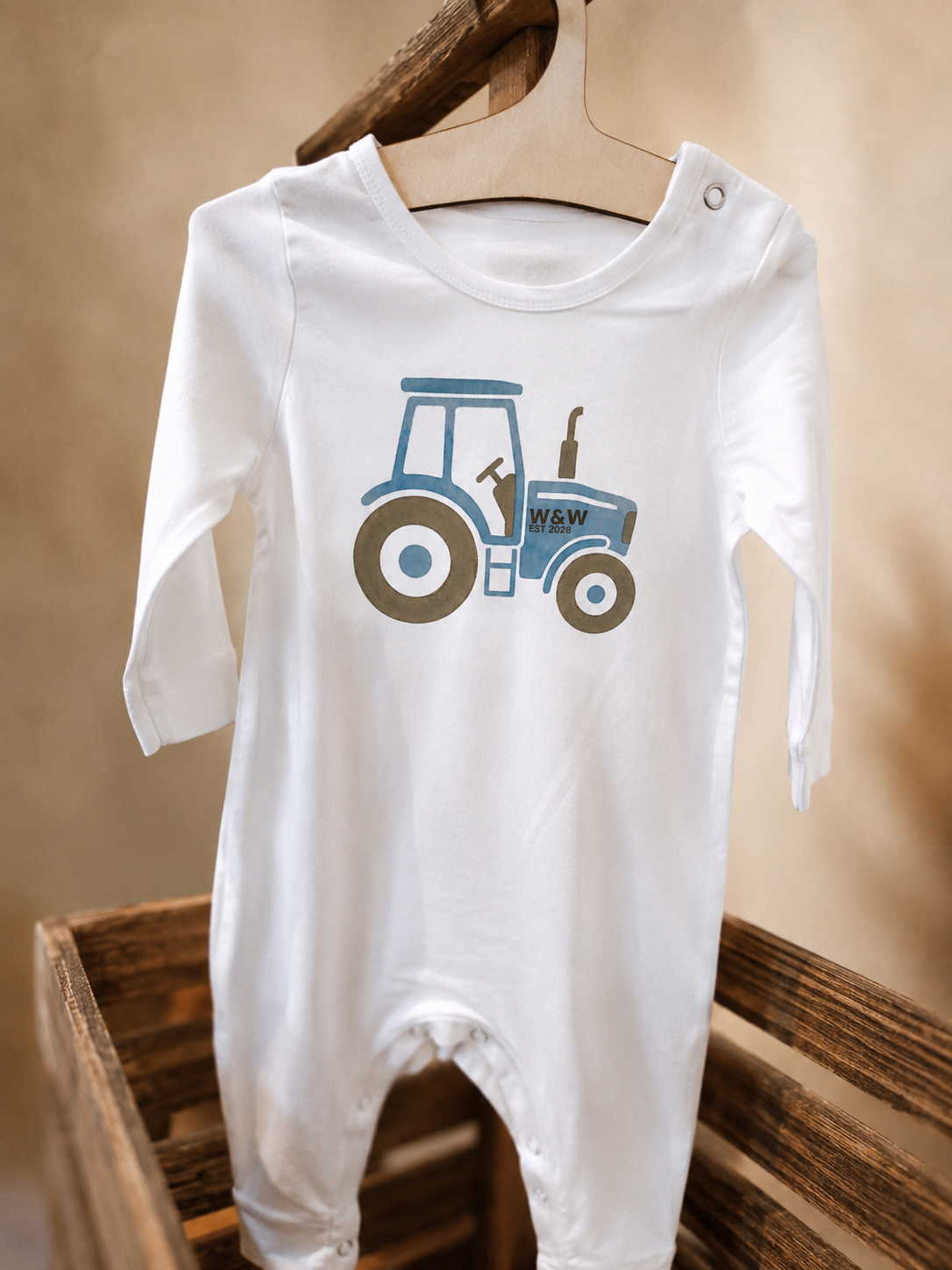 Tractor Sleepsuit | Organic Cotton