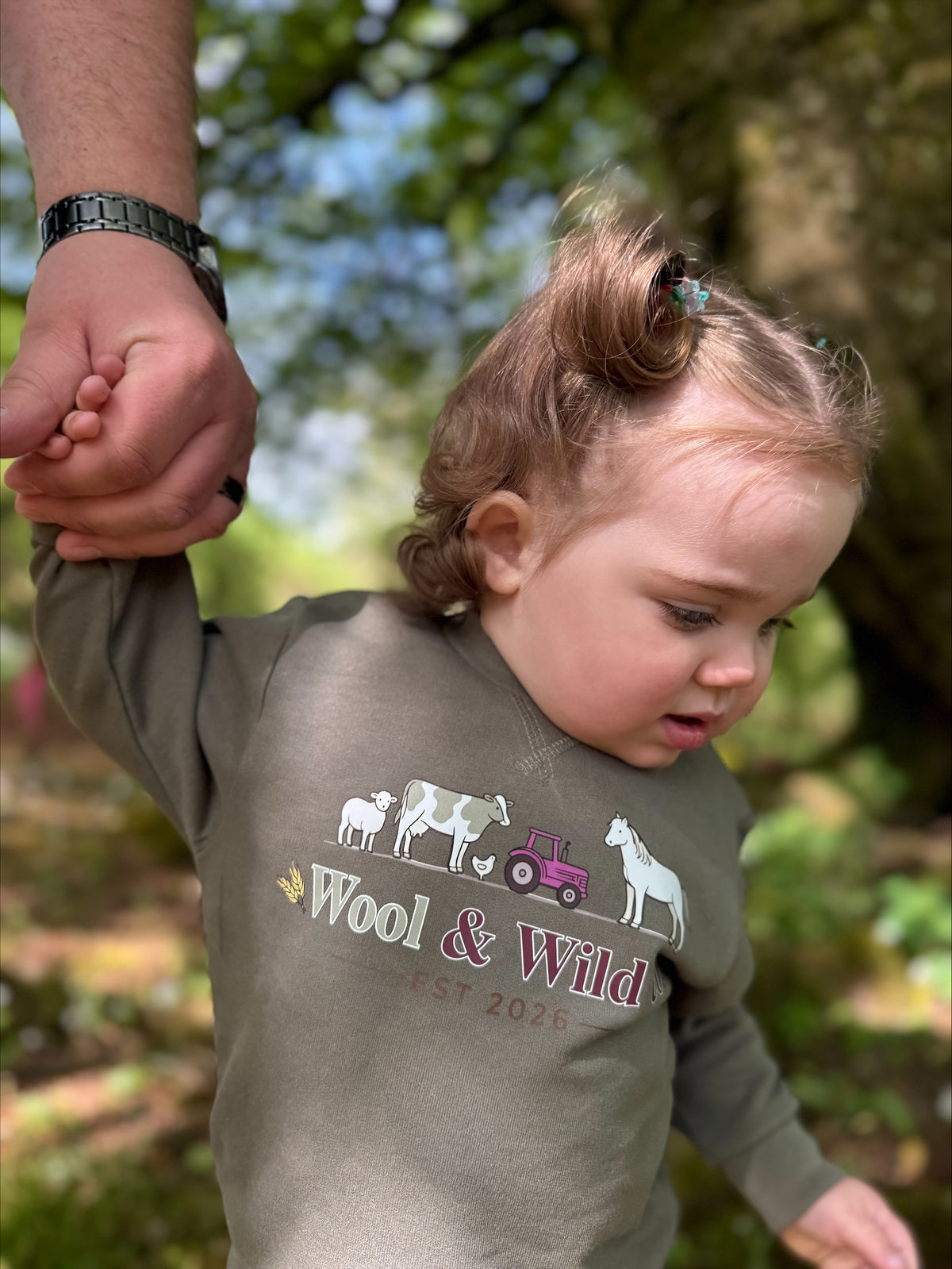 Littlest farmer Sweatshirt PURPLE Tractor | Toddlers Country Clothing