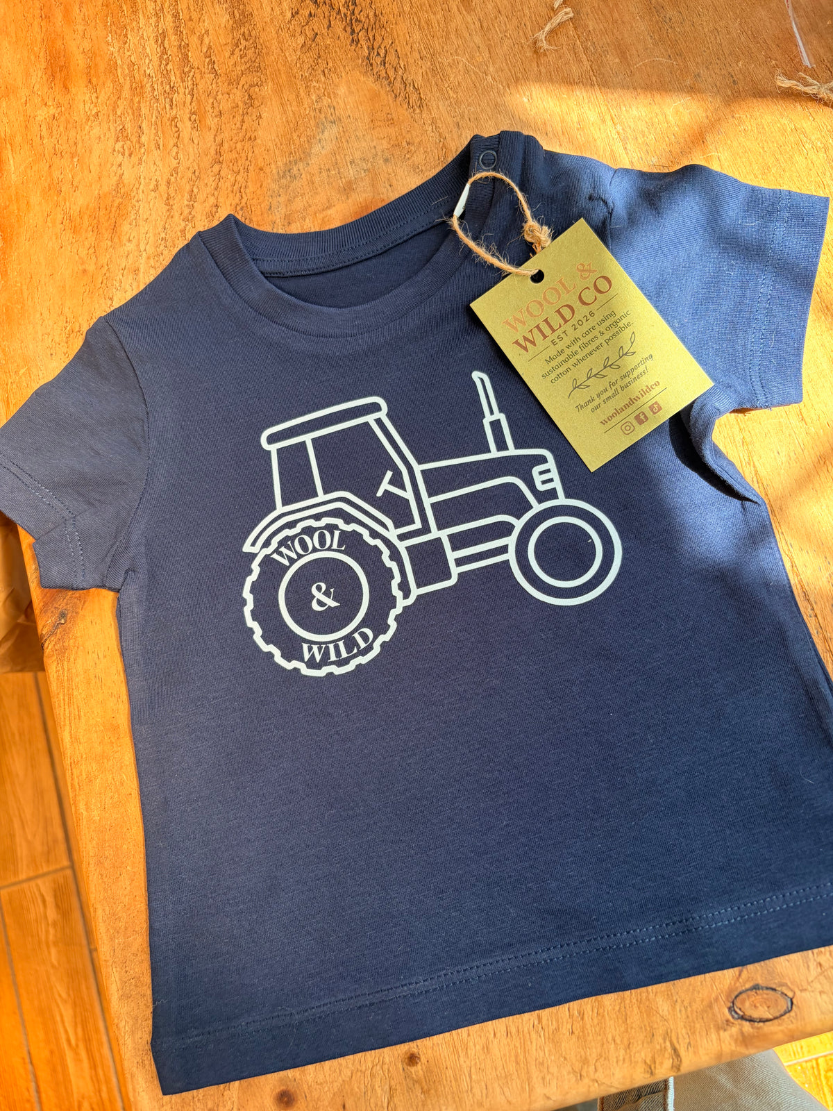 Littlest Farmer Genesis Tshirt | Toddlers Country Tractor Tshirt