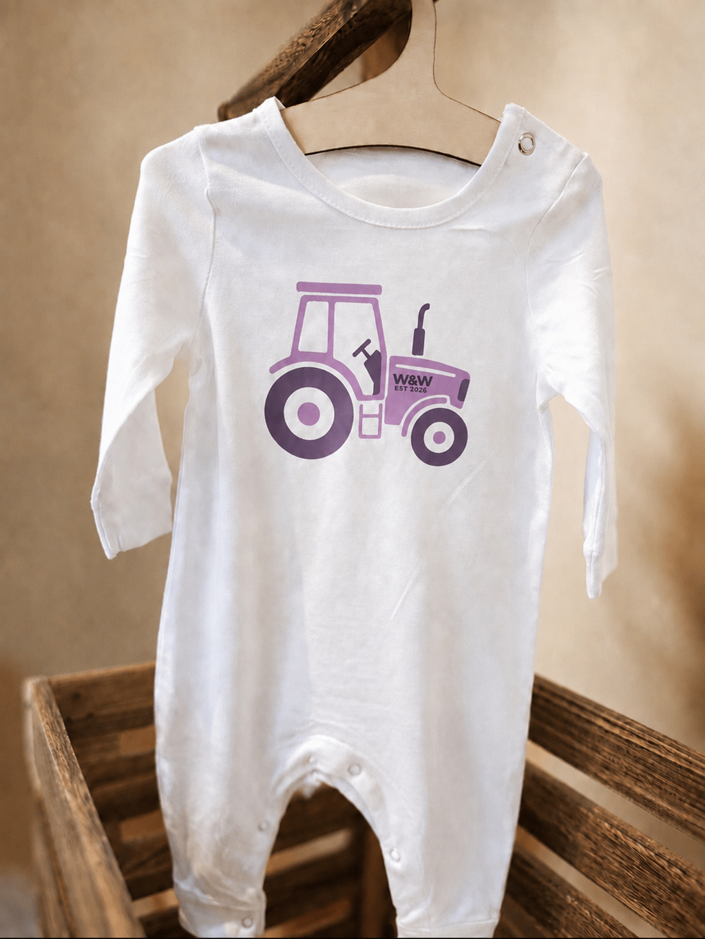Tractor Sleepsuit | Organic Cotton