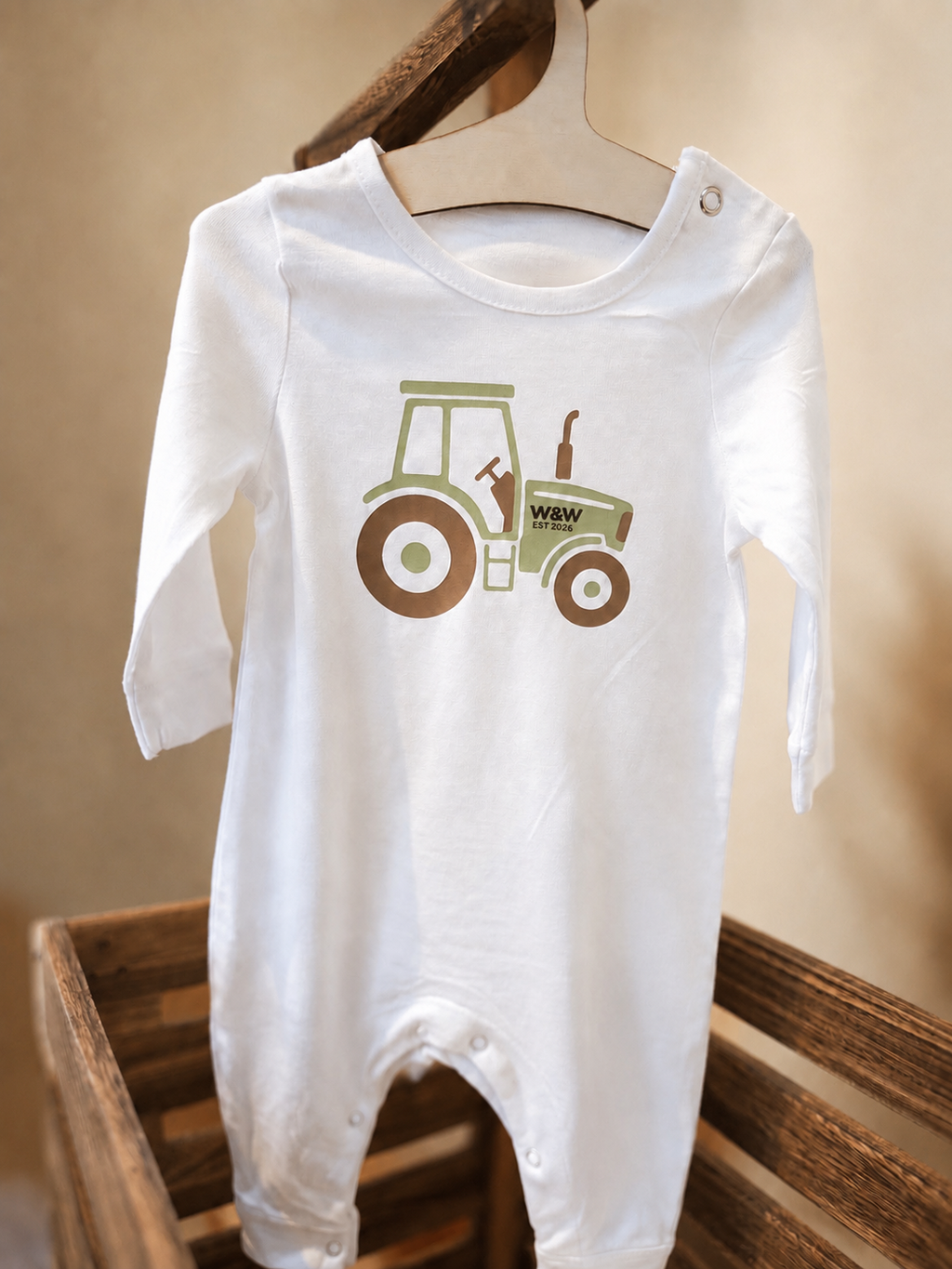 Tractor Sleepsuit | Organic Cotton