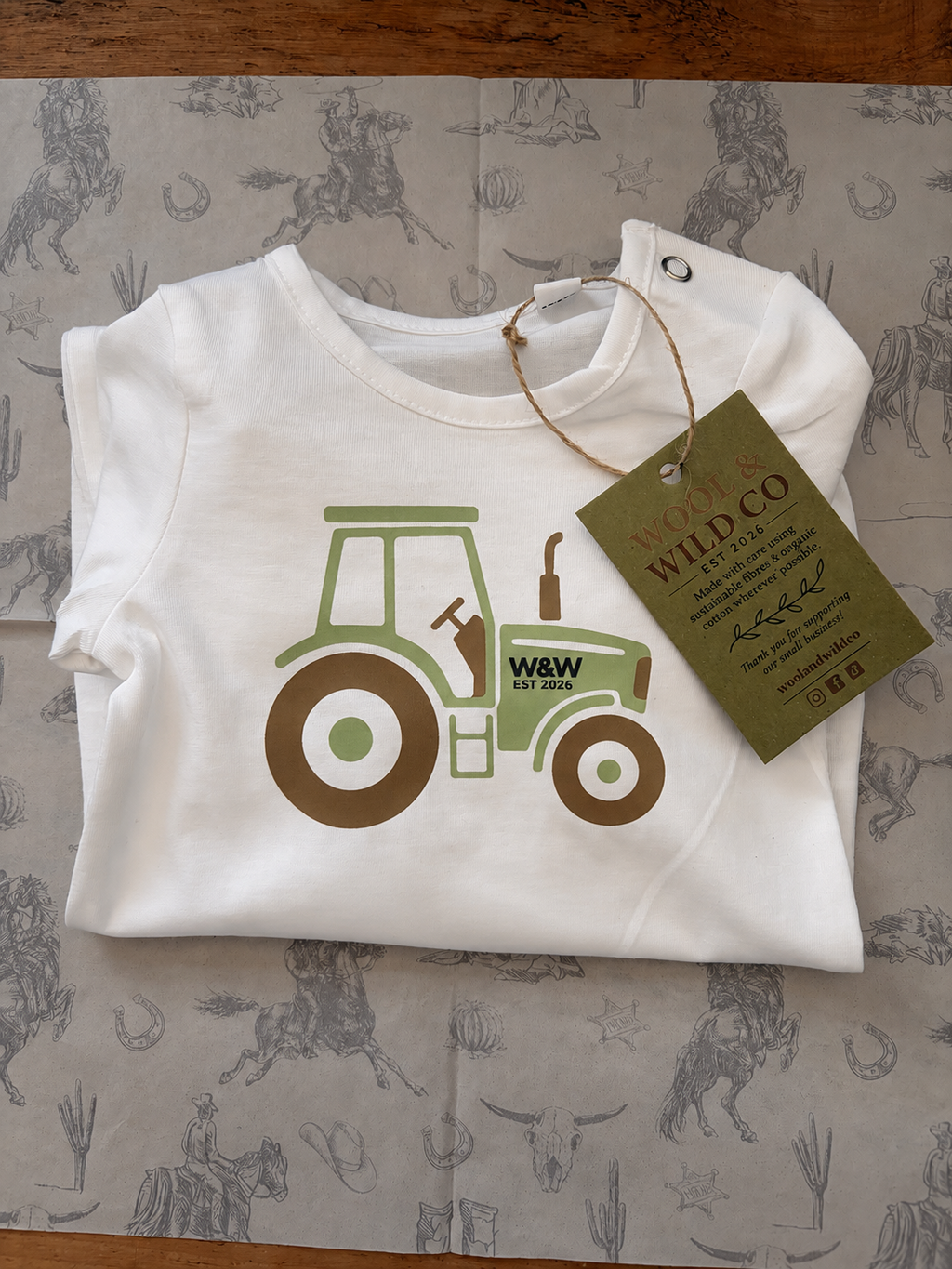 Tractor Sleepsuit | Organic Cotton