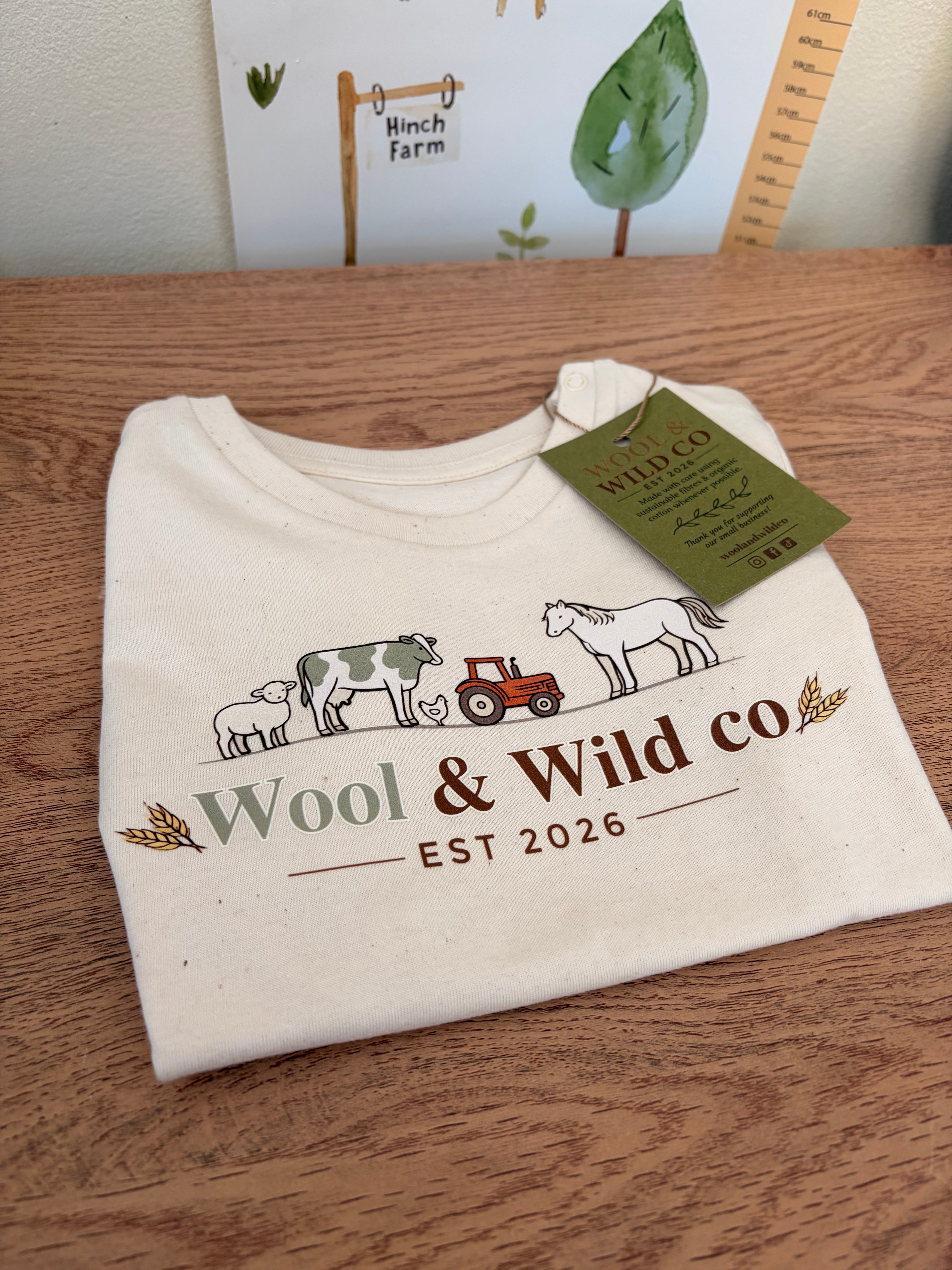 Littlest Farmer Red Tractor Tshirts | Toddlers Country Clothing | Farming